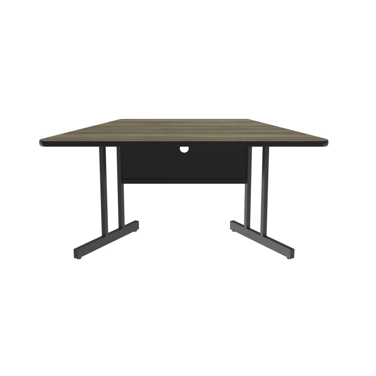 Correll CS3060TR Computer Table, 6 Chairs - Colonial Hickory
