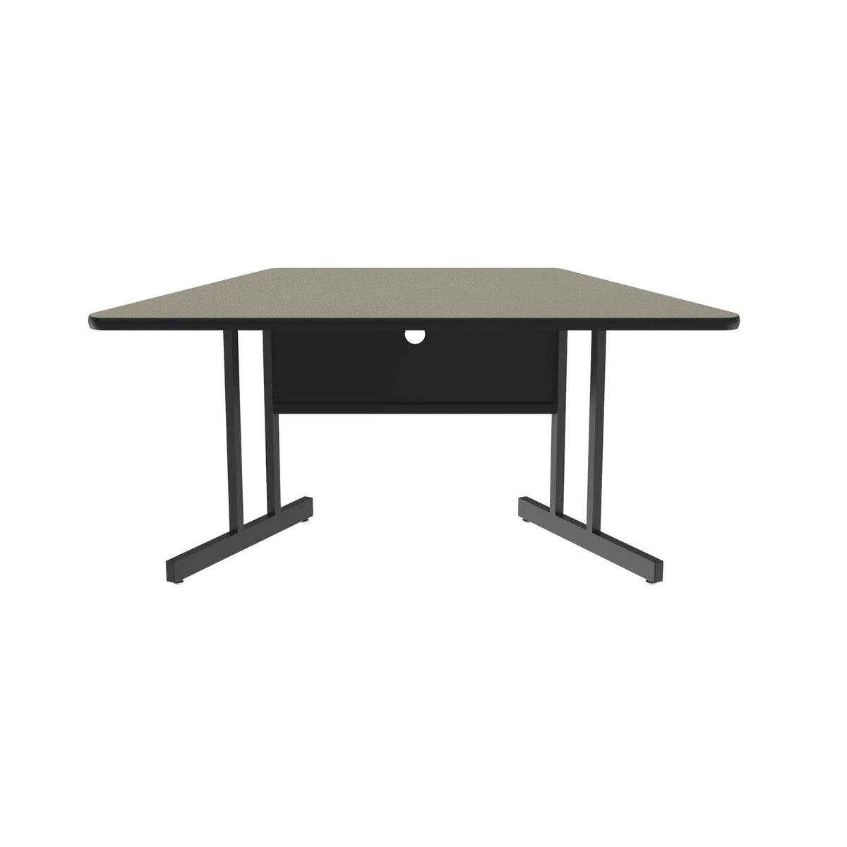 Correll CS3060TR Computer Table, 6 Chairs - Savannah Sand