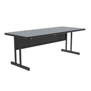 Correll CS3072 Computer Table, 6 - 8 Chairs - Gray Granite