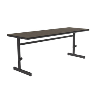 Correll CSA2472 Computer Table, 6 - 8 Chairs - Walnut