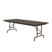 Correll Folding Table, 22 - 33" High, Brown - 30" x 96"