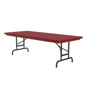 Correll RA3060 Folding Table, 30" x 60" - Red