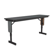 Correll Seminar Table, 22 - 30" High, Gray - 18" x 60"
