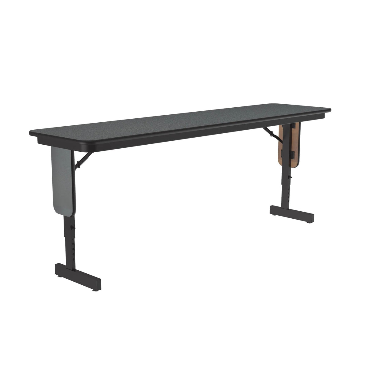 Correll Seminar Table, 22 - 30" High, Gray - 18" x 96"