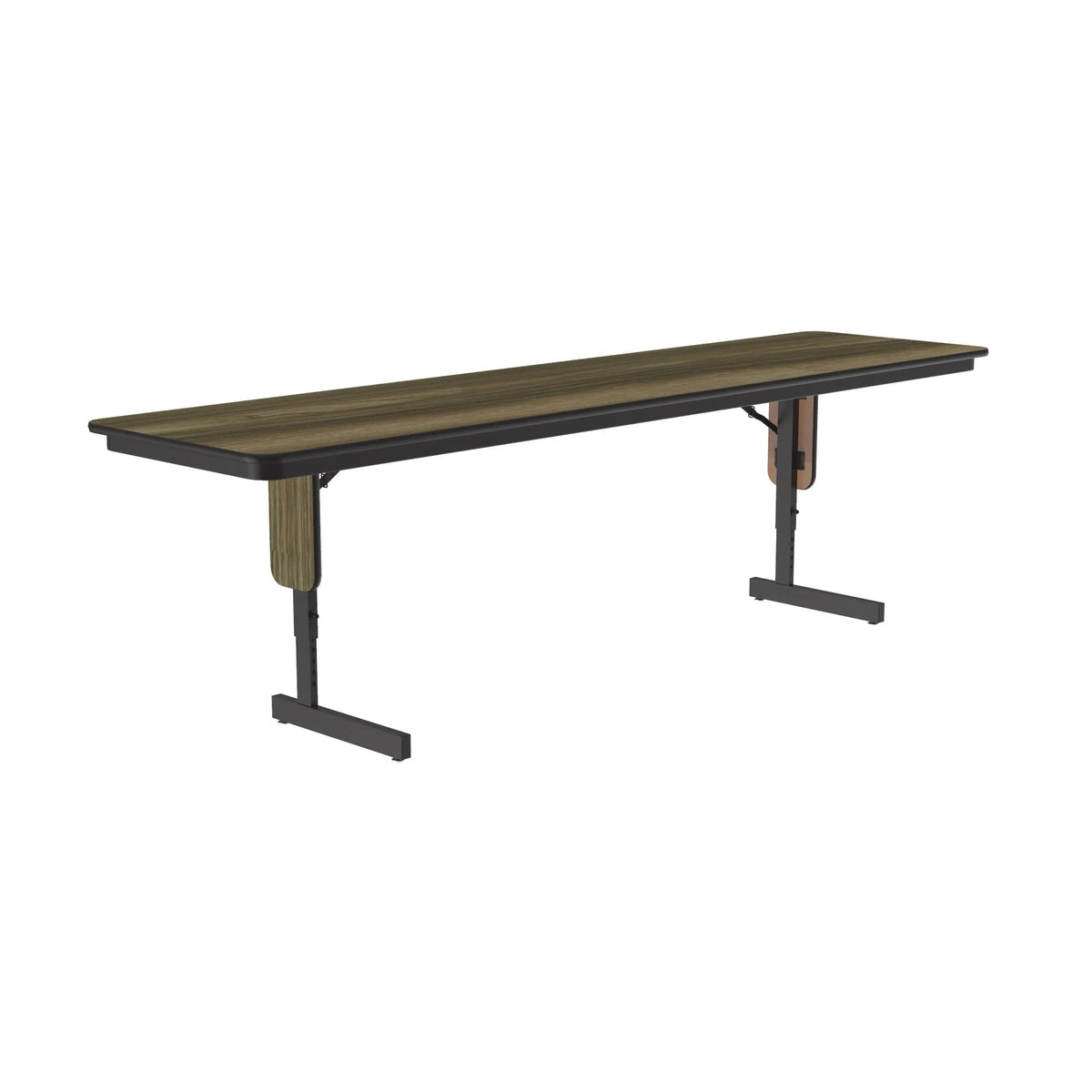 Correll Seminar Table, 22 - 30" High, Brown - 24" x 60"