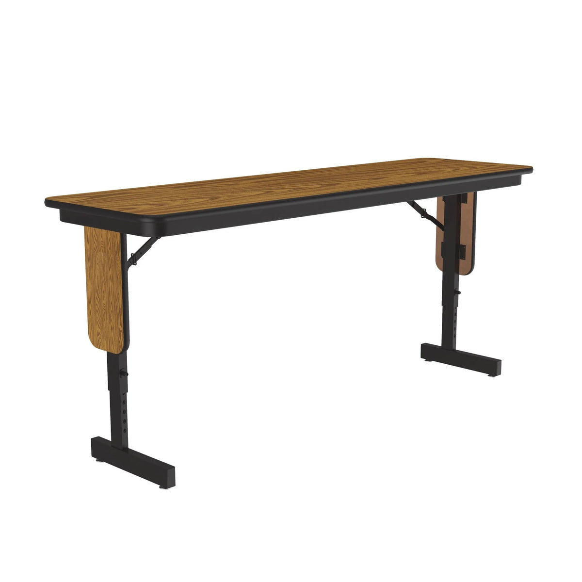 Correll Folding Table, 22 - 30" High, Brown - 18" x 60"