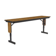 Correll Folding Table, 22 - 30" High, Brown - 18" x 96"