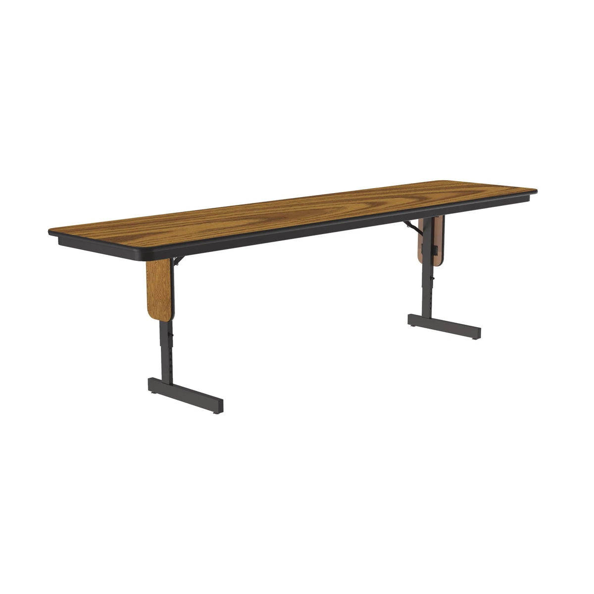 Correll Folding Table, 22 - 30" High, Brown - 24" x 96"