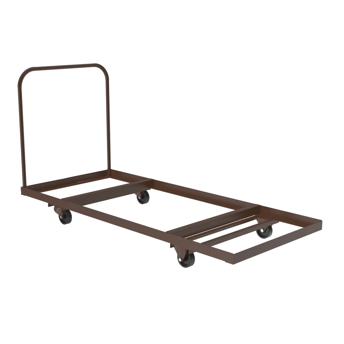 Correll Iron Table Truck, 10 - 16 Tables, Brown - 72"