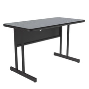 Correll WS2448 Computer Table, 24" x 48" - Gray Granite