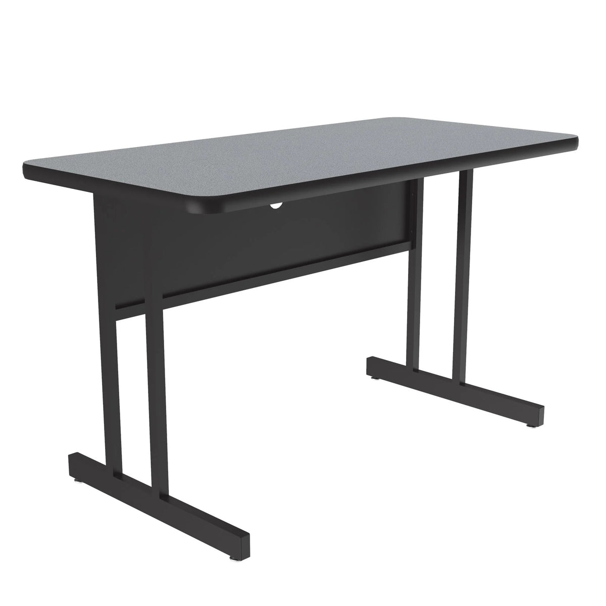 Correll WS2448 Computer Table, 24" x 48" - Gray Granite