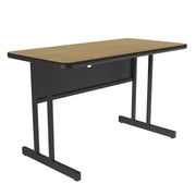 Correll WS2448 Computer Table, 24" x 48" - Fusion Maple