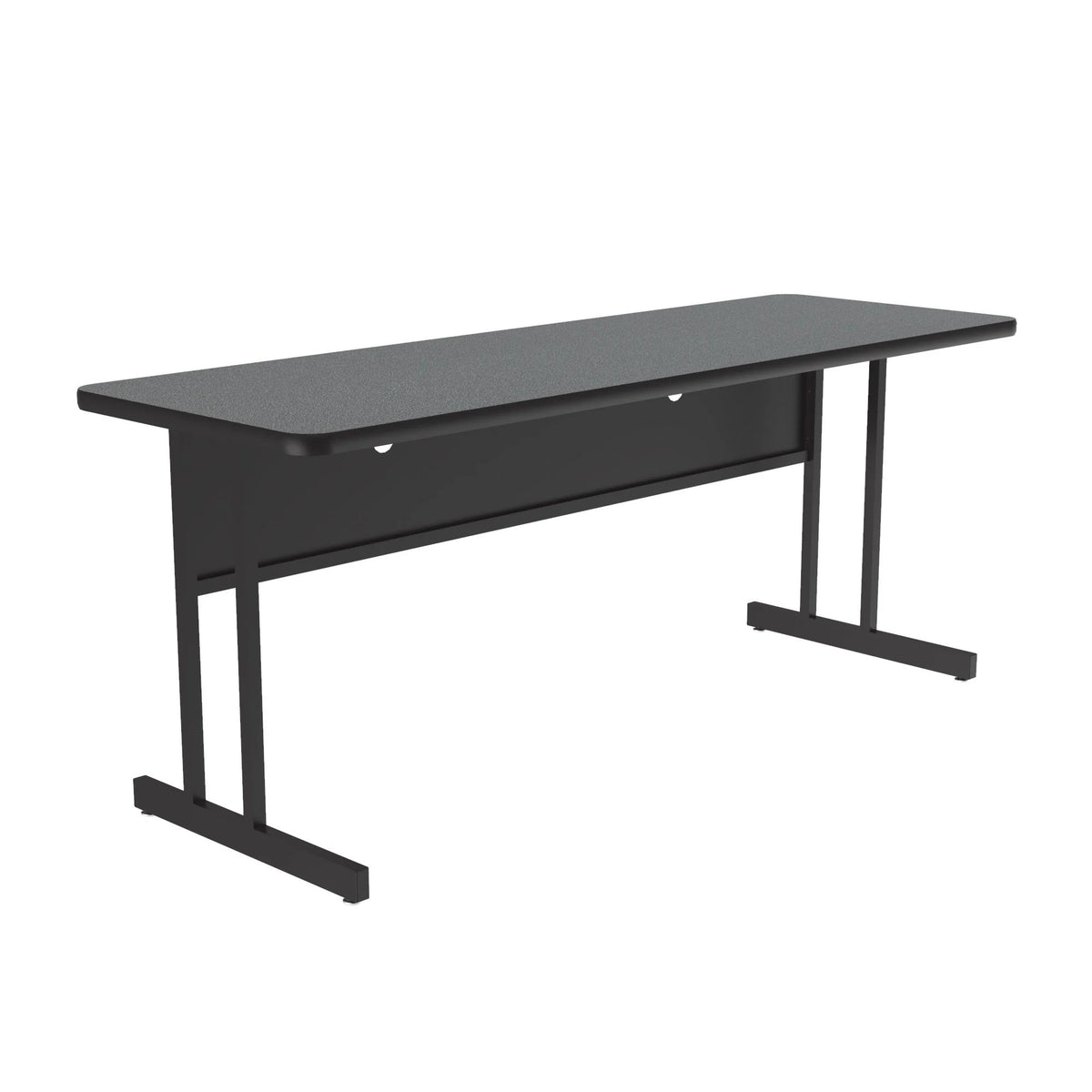 Correll WS2472-55 Laminate Computer Table, 24" x 72", Gray - Default Title