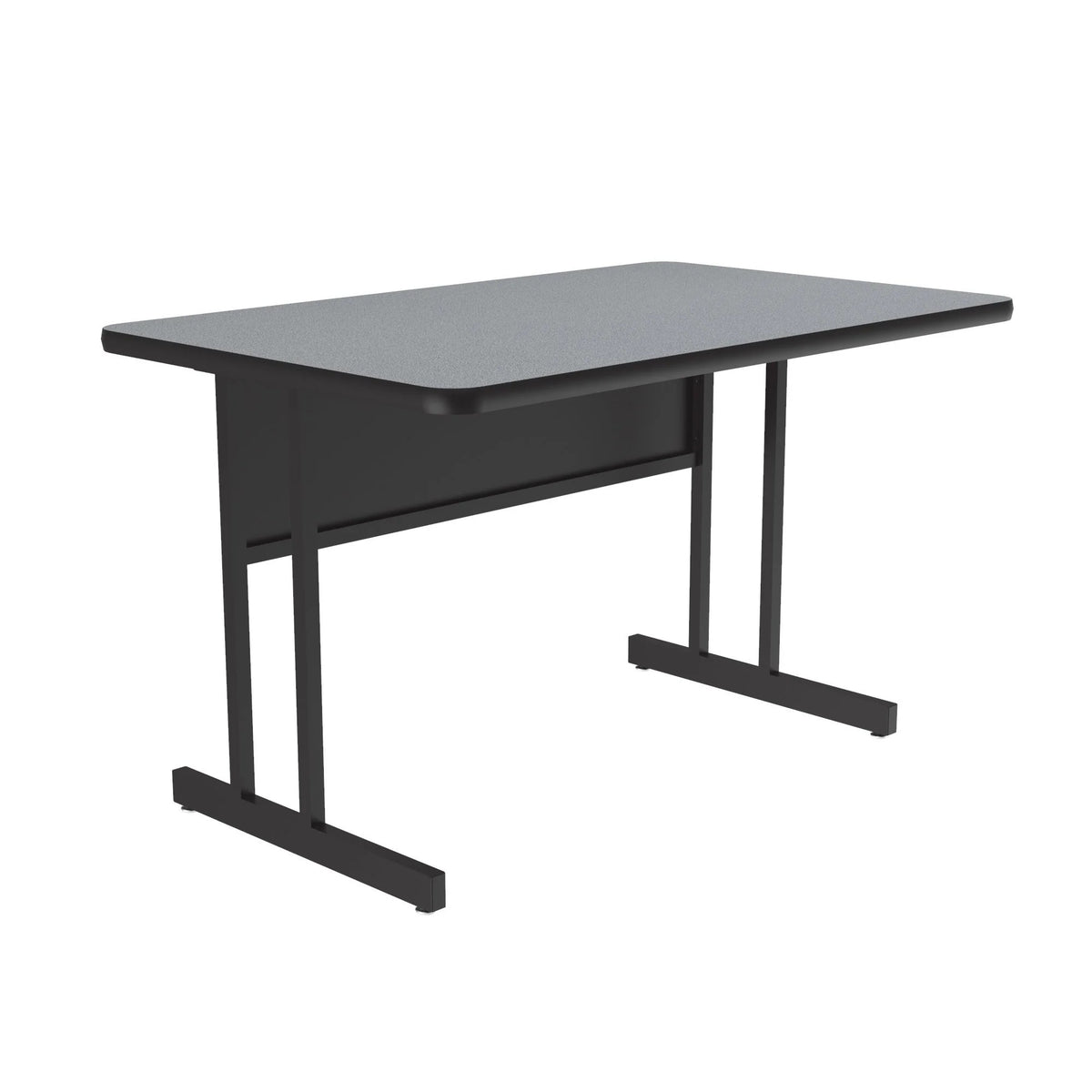 Correll WS3048 Computer Table, 30" x 48" - Gray Granite
