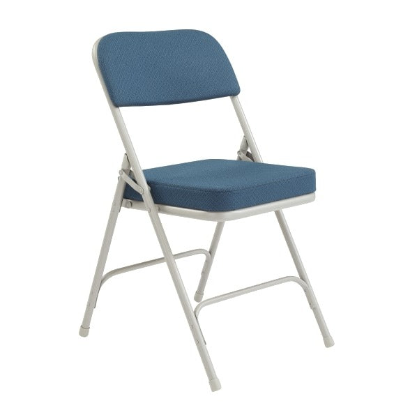 National Public Seating Folding Chair, 18 3/4" Wide, 2/Case - Blue