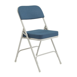 National Public Seating Folding Chair, 18 3/4" Wide, 2/Case - Blue