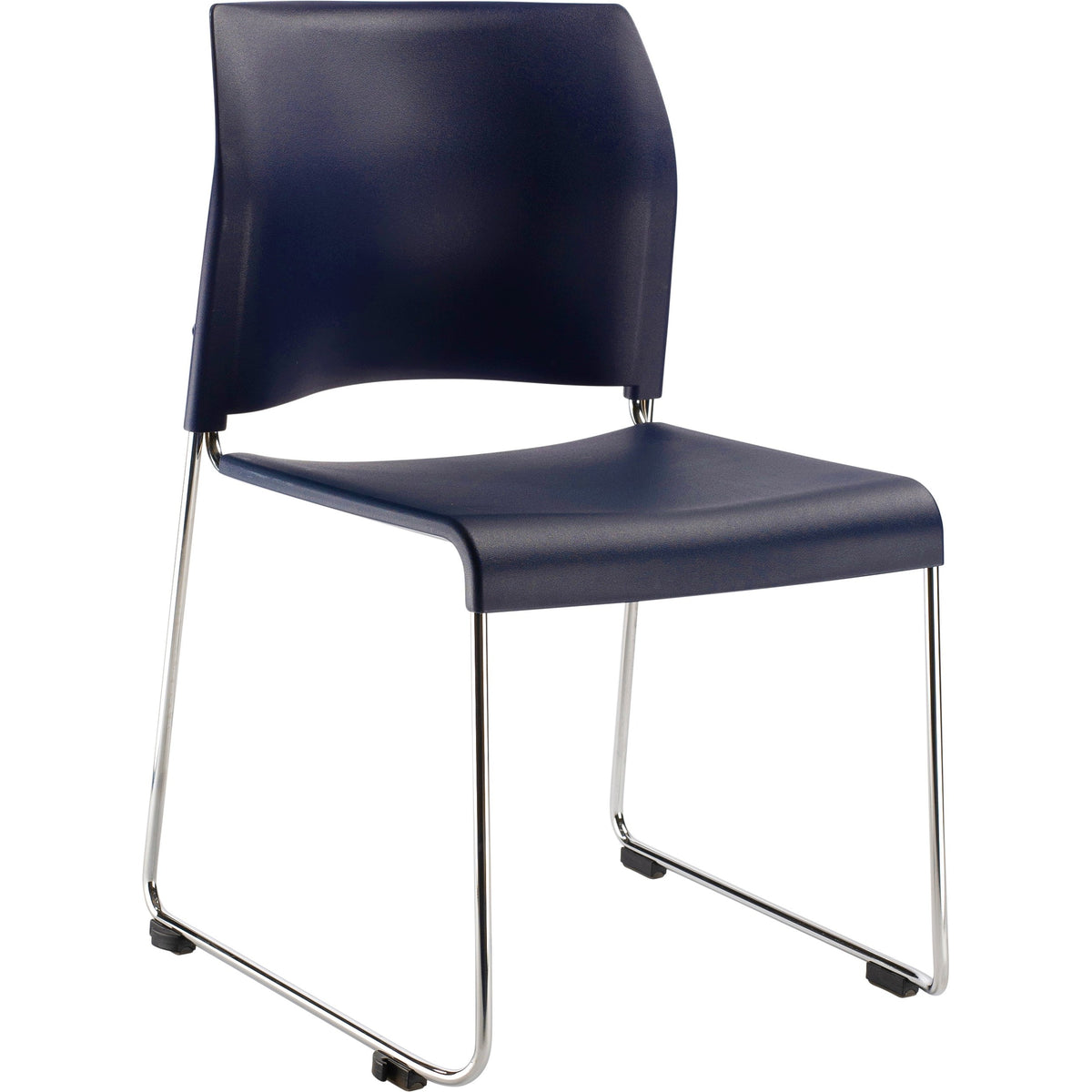 National Public Seating Chair, 20" Wide - Navy Blue Stacking