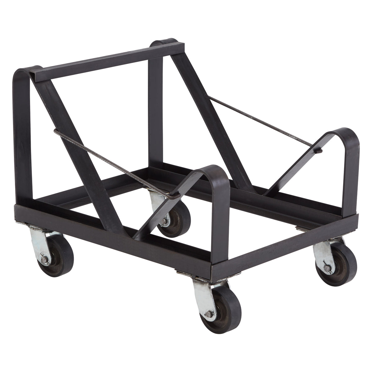 National Public Seating DY85 Steel Chair Dolly, 40 Chairs, Black - Default Title