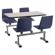 National Public Seating CSBG2448 Swivel Booth, 48" x 61 1/2" - Gray Nebula