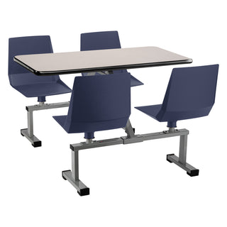 National Public Seating CSBG2448 Swivel Booth, 48" x 61 1/2" - Gray Nebula