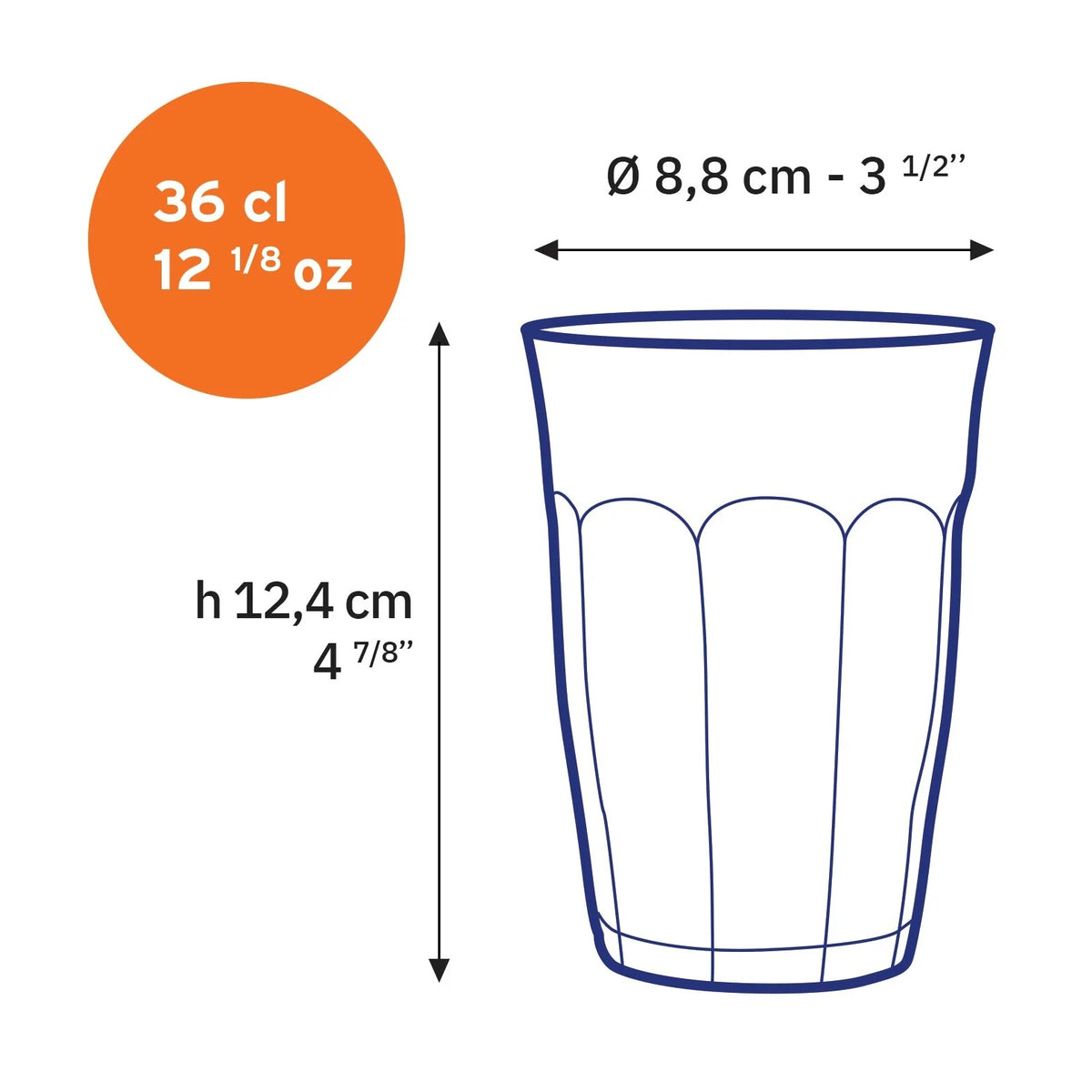 Duralex Picardie Glass Tumbler, Clear - photo 2
