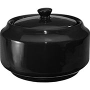 International Tableware CA-61 Cancun Stoneware Sugar Bowl, 13 oz., 12/Case - Black