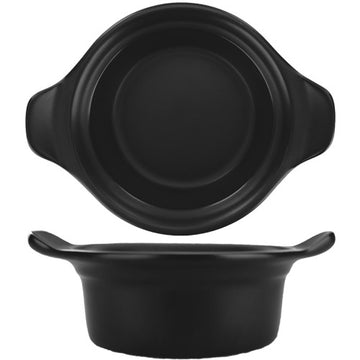 International Tableware CAS-6-B Coal Stoneware Casserole Dish, 16 oz., Black, 12/Case - Default Title