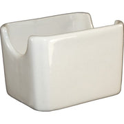 International Tableware CH225-01 Roma Porcelain Sugar Packet Holder, 3 3/8" Long, Ivory, 36/Case - Default Title