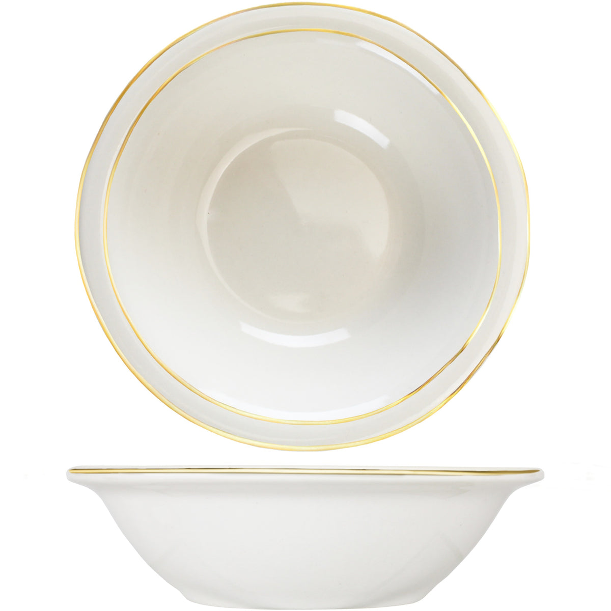 International Tableware FL-1 Florentine Stoneware Cup, 7 oz., Ivory, 36/Case - Default Title