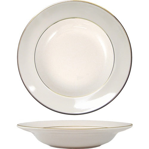 International Tableware FL-3GF Florentine Stoneware Soup Bowl, 12 oz., Ivory, 24/Case - Default Title