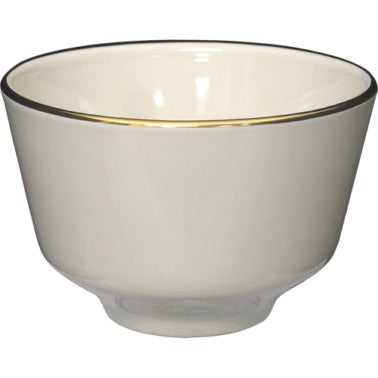 International Tableware FL-4 Florentine Stoneware Bouillon, 7.25 oz., Ivory, 36/Case - Default Title