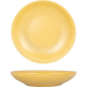 International Tableware HT-110 Hearth Stoneware Pasta Bowl, 40 oz., 12/Case - Caramel