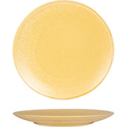 International Tableware HT-16 Hearth Stoneware Plate, 10" Diameter, 24/Case - Yellow