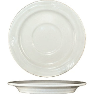 International Tableware NP-2 Newport Stoneware Saucer, 5 5/8" Diameter, Ivory, 36/Case - Default Title