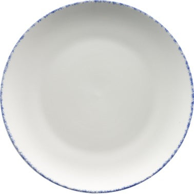 International Tableware PR-21 Provincial Porcelain Plate, 12" Diameter, 12/Case - Blue White
