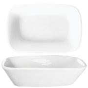 International Tableware QP-64 Quad Porcelain Serving Dish, 10 oz., White, 12/Case - Default Title