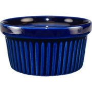 International Tableware RAMF-4 Cancun Stoneware Ramekin, 4 oz., 36/Case - Cobalt Blue