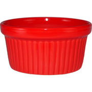 International Tableware RAMF-4 Cancun Stoneware Ramekin, 4 oz., 36/Case - Crimson Red