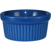 International Tableware RAMF-4 Cancun Stoneware Ramekin, 4 oz., 36/Case - Light Blue