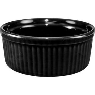 International Tableware RAMF-8 Cancun Stoneware Ramekin, 6 oz., 36/Case - Black