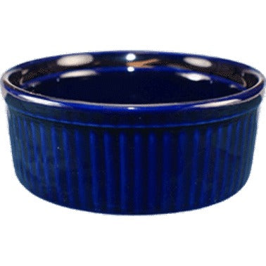 International Tableware RAMF-8 Cancun Stoneware Ramekin, 6 oz., 36/Case - Cobalt Blue
