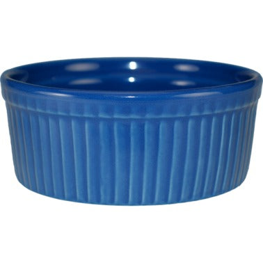 International Tableware RAMF-8 Cancun Stoneware Ramekin, 6 oz., 36/Case - Light Blue
