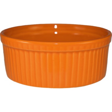 International Tableware RAMF-8 Cancun Stoneware Ramekin, 6 oz., 36/Case - Orange