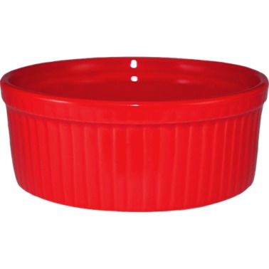 International Tableware RAMF-8 Cancun Stoneware Ramekin, 6 oz., 36/Case - Crimson Red