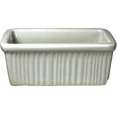 International Tableware RO-226-AW Roma Stoneware Sugar Packet Holder, 3 1/4" x 5", Ivory, 24/Case - Default Title