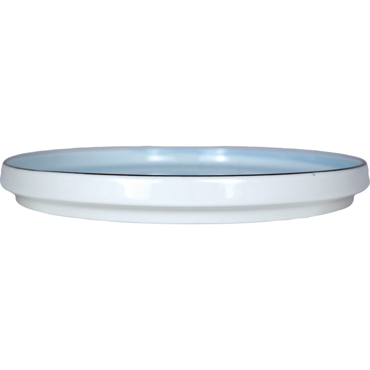 International Tableware RT-10WL Rotana Stoneware Plate, 9 7/8" Diameter, 12/Case - Blue White