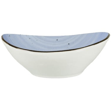 International Tableware RT-11 Rotana Stoneware Bowl, 11 oz., 36/Case - Black Blue White