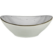 International Tableware RT-11 Rotana Stoneware Bowl, 11 oz., 36/Case - Black Gray White
