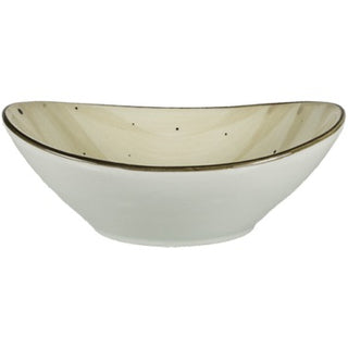 International Tableware RT-11 Rotana Stoneware Bowl, 11 oz., 36/Case - Beige Black White