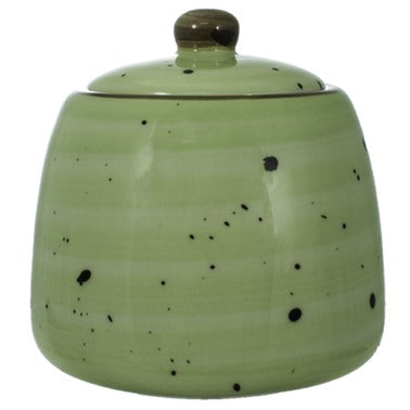 International Tableware RT-61 Rotana Stoneware Sugar Dish, 8 oz., 12/Case - Green
